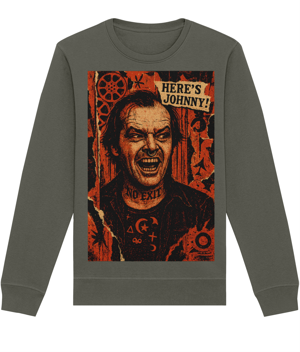 Here’s Johnny Horror Sweatshirt | Organic Cotton & Recycled Polyester