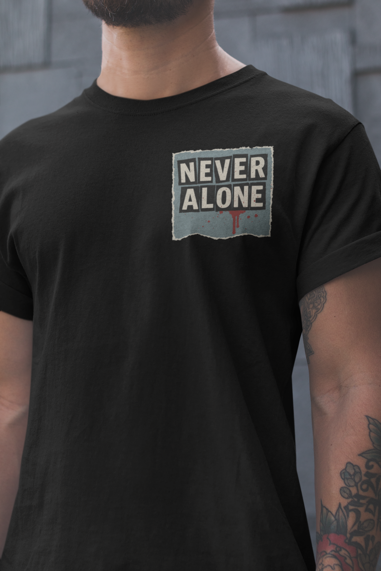 Home Alone Horror Parody T-Shirt | Vintage Faded Black Oversized Graphic Tee