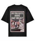 Oat Milk Diner Unisex Oversized High Neck T-Shirt