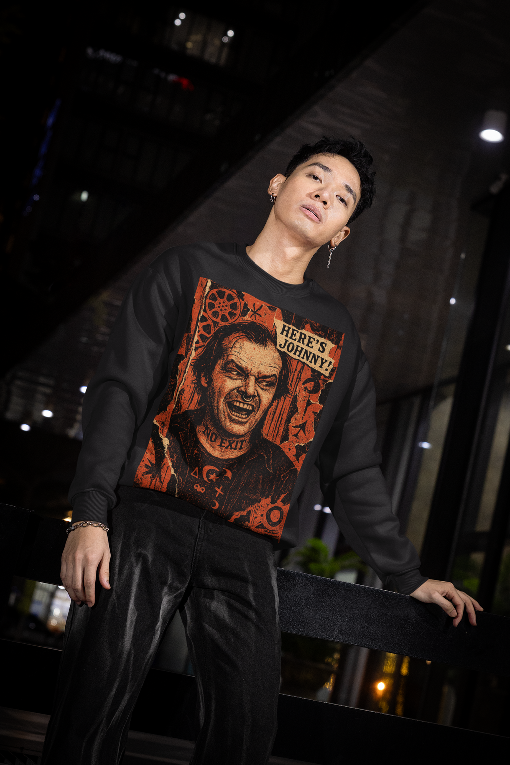 Here’s Johnny Horror Sweatshirt | Organic Cotton & Recycled Polyester
