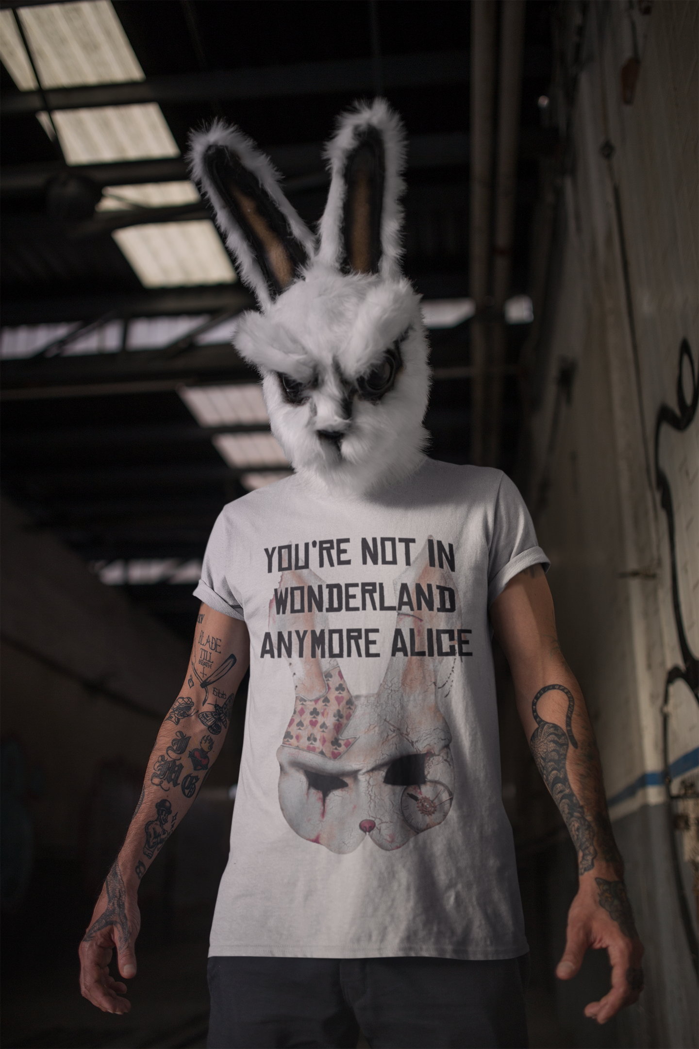 You’re Not in Wonderland Anymore Alice” Unisex T-Shirt – Dark Wonderland Graphic