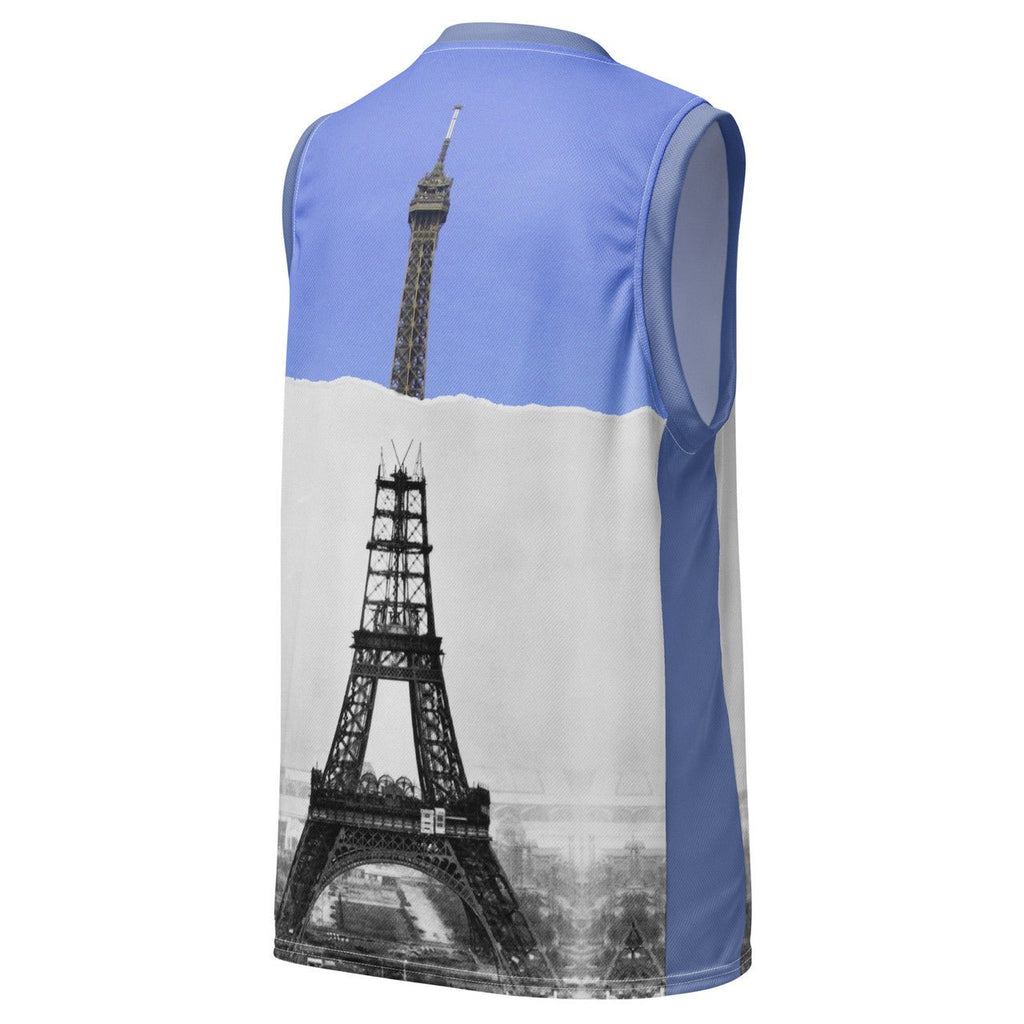 Eiffel Tower Construction Basketball Jersey - Recycled Streetwear