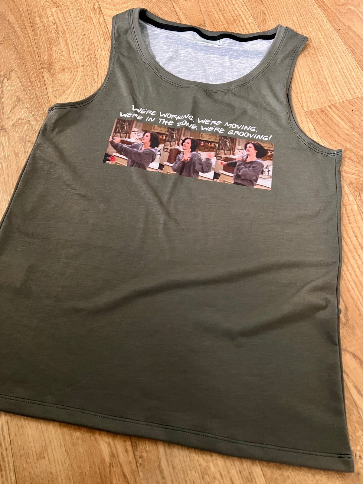 Monica Geller "We’re in the Zone" Workout Vest – Friends Inspired Funny Gym Tank