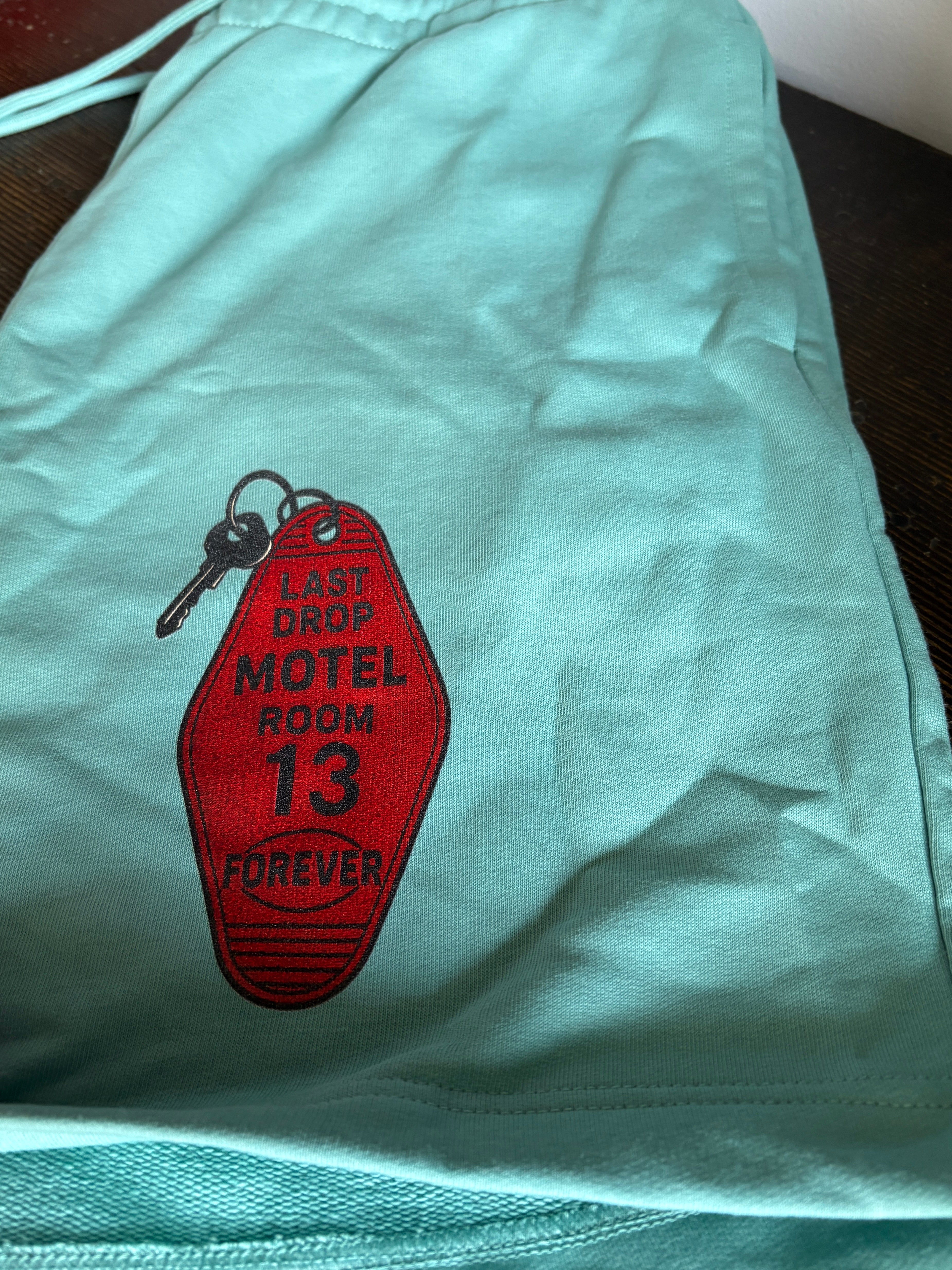 Room 13 Motel Embroidered Pocket Unisex Jogger Shorts