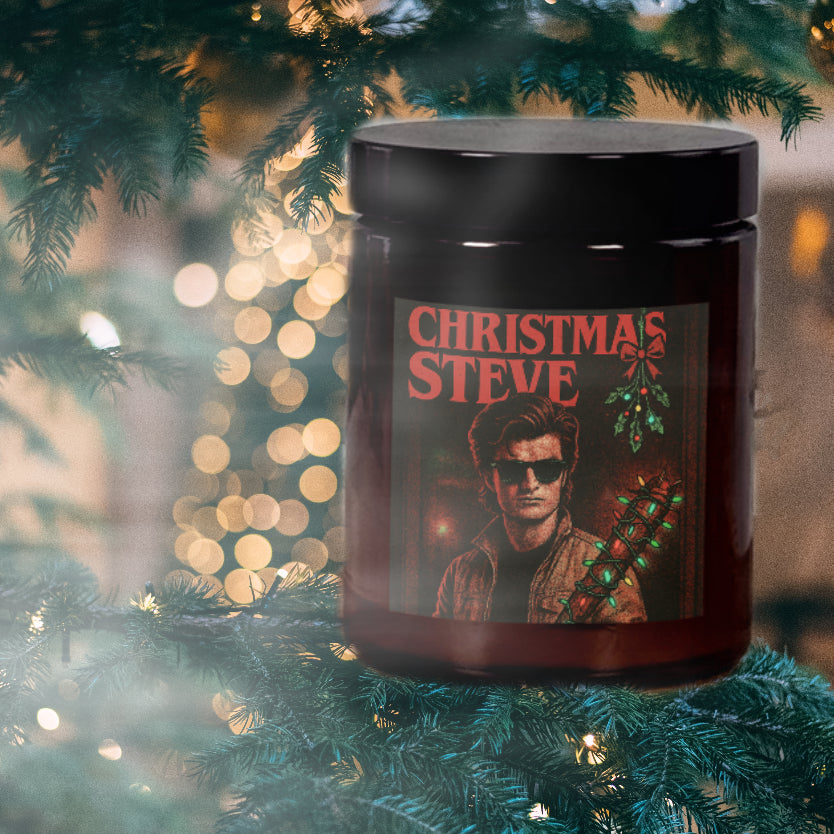 Christmas Steve Candle | Stranger Things Inspired | Hand-Poured Soy Wax