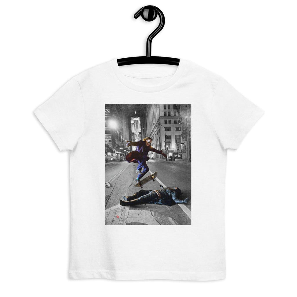 Joker Skateboarding Organic cotton kids t-shirt - Batman Inspired
