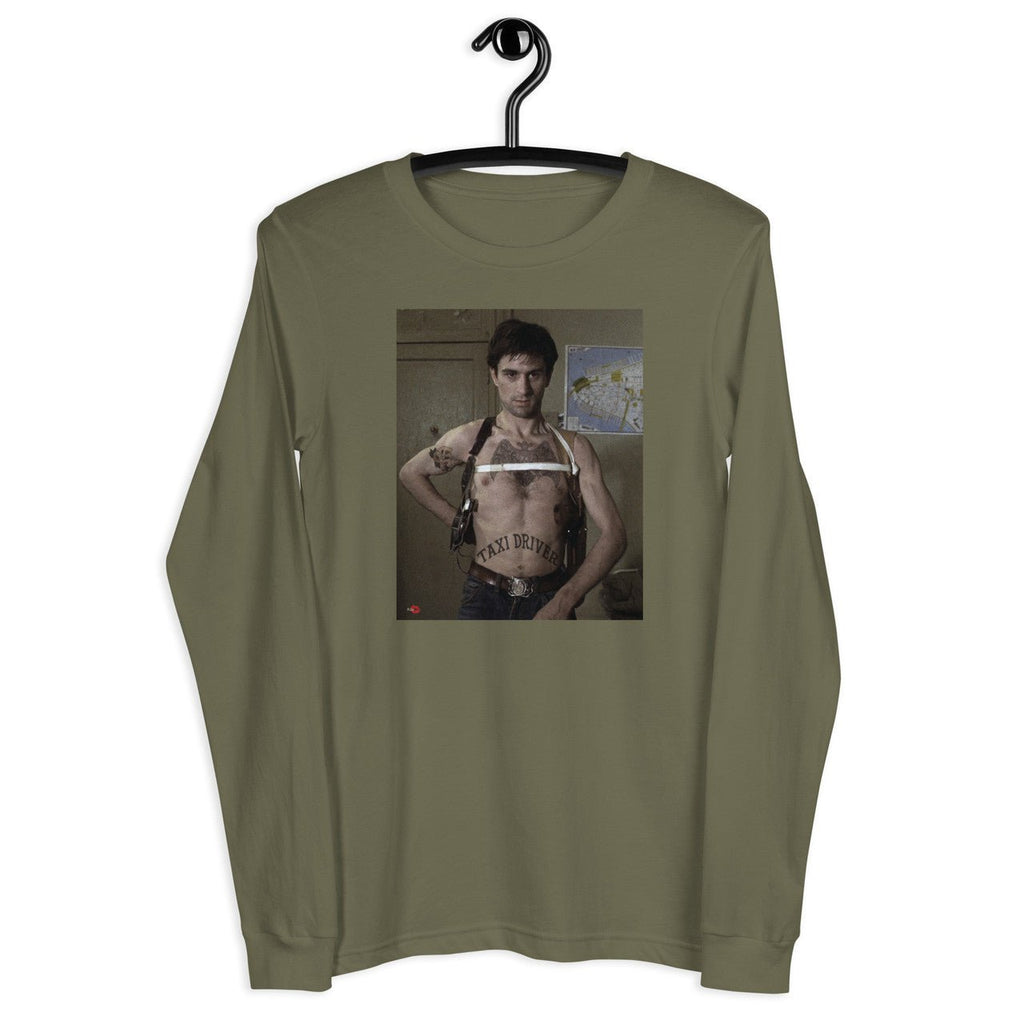 Tattooed Taxi Driver Unisex Long Sleeve Tee - 70s Robert De Niro Travis