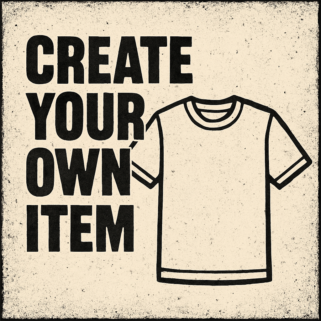Design Your Own Custom Apparel Item, T-Shirt, Sweatshirt or Long Sleeve