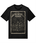 Unlimited Rides Skeleton T-Shirt – 100% Cotton | Grim Carnival Ride Graphic