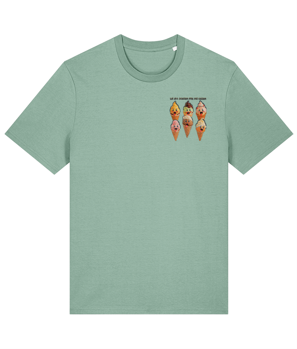 We All Scream For Ice Cream Unisex organic cotton t-shirt - Summer Tee