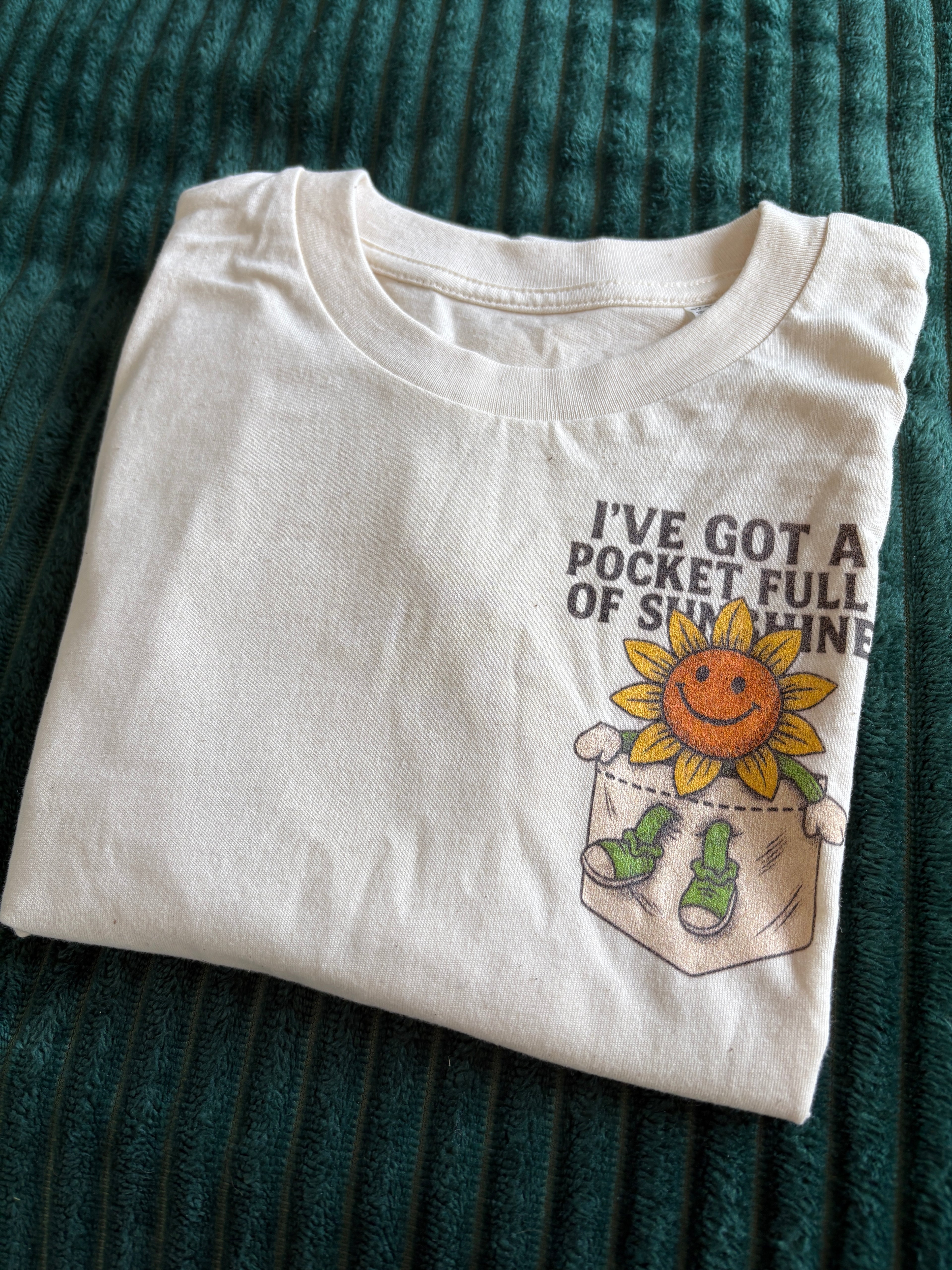 Pocket Full of Sunshine Kids T-Shirt – Fun, Happy & Super Comfy