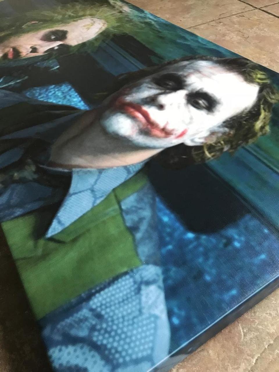 Beetlejuice & Joker Panoramic Canvas - Mischief Meets Madness