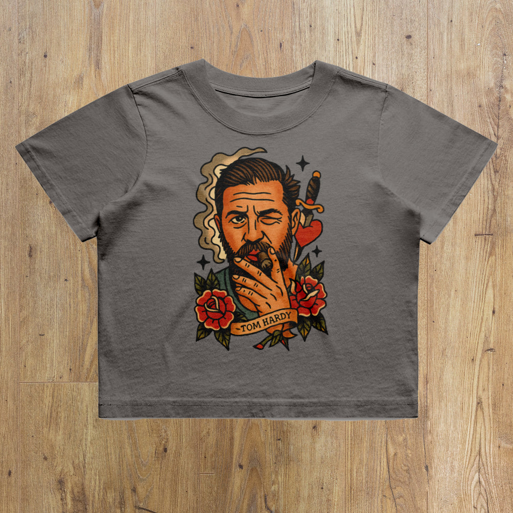 Tom Hardy Inspired Tattoo Graphic Women’s Heavy Faded T-Shirt