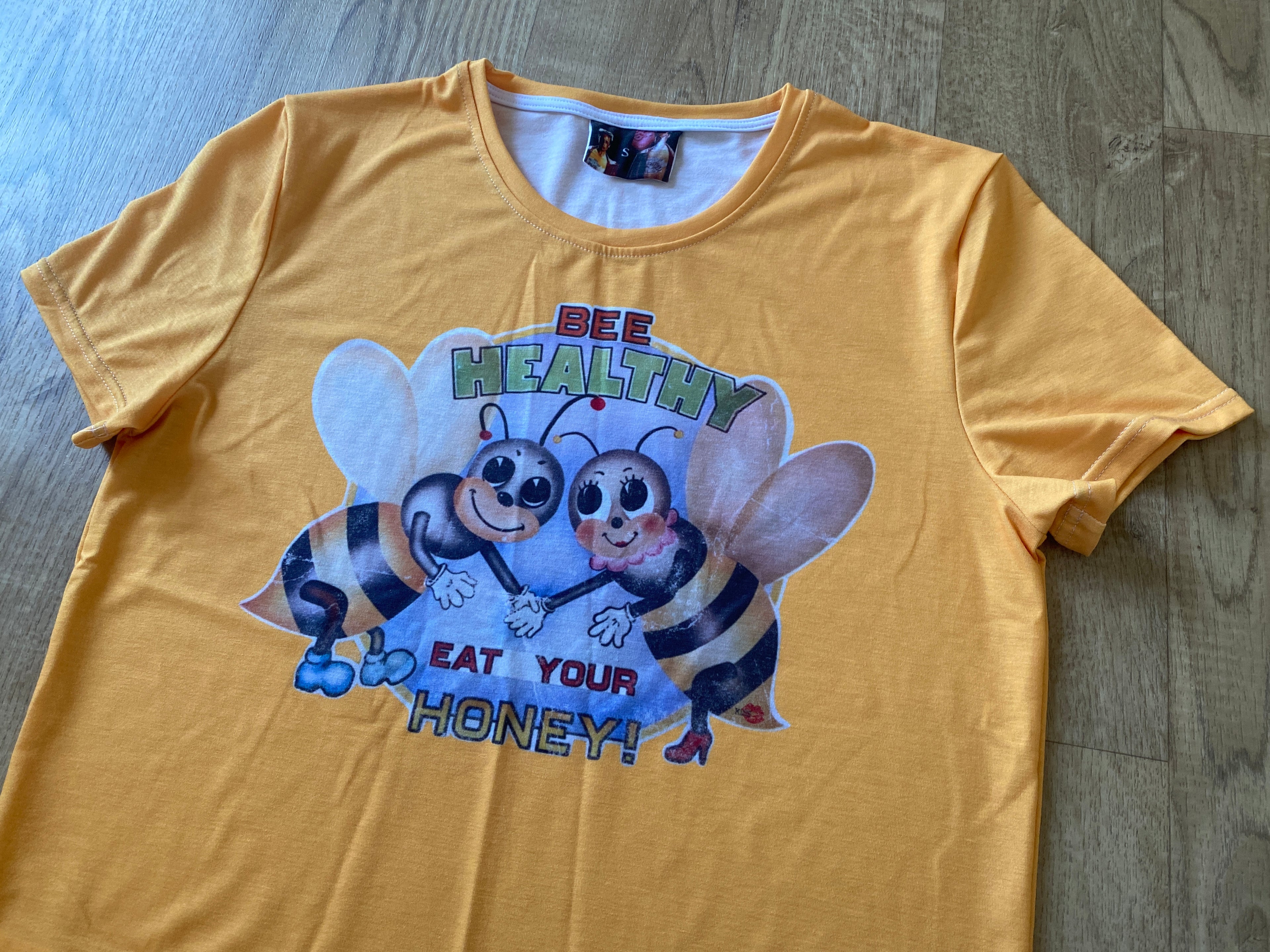 Bee Healthy Fight Club T-Shirt – Brad Pitt Movie Replica | Yellow Graphic Tee