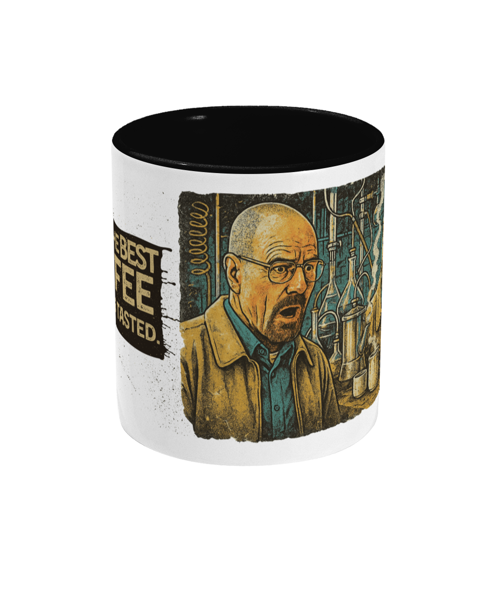 Walter White Coffee Mug | Breaking Bad Inspired Two-Tone Mug | 11oz Ceramic