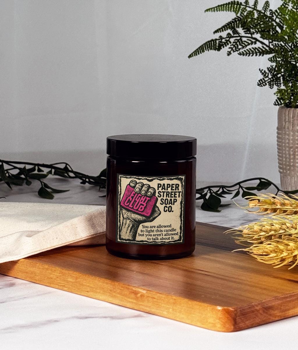 Fight Club-Inspired Soy Candle – Paper Street Soap Co. Tribute