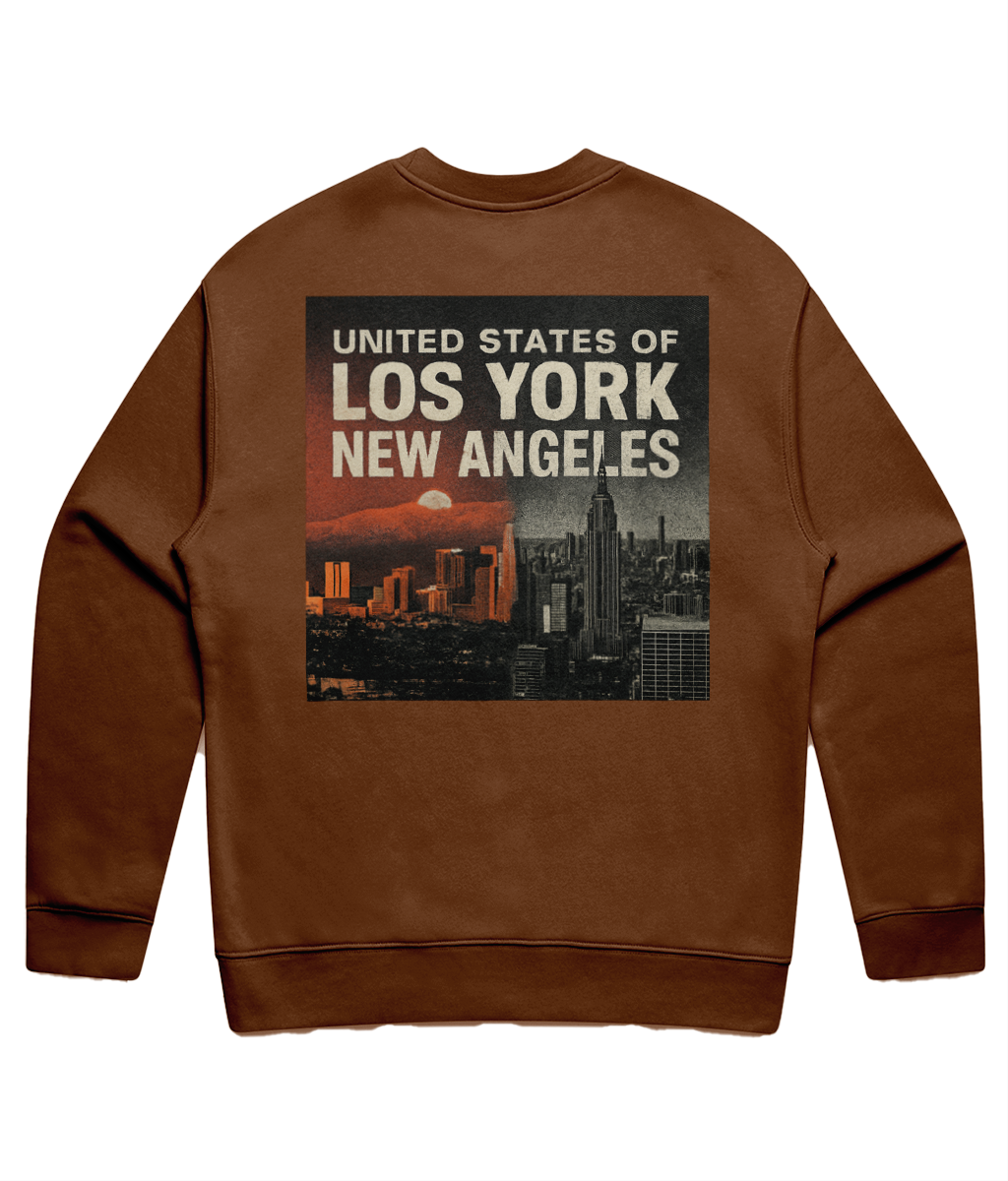 Los York New Angeles Unisex Sweatshirt – Relaxed Fit, Vintage Grit