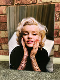 Marilyn Tattooed Canvas - Monroe Inked - Tattoo Sleeve - Wall Art