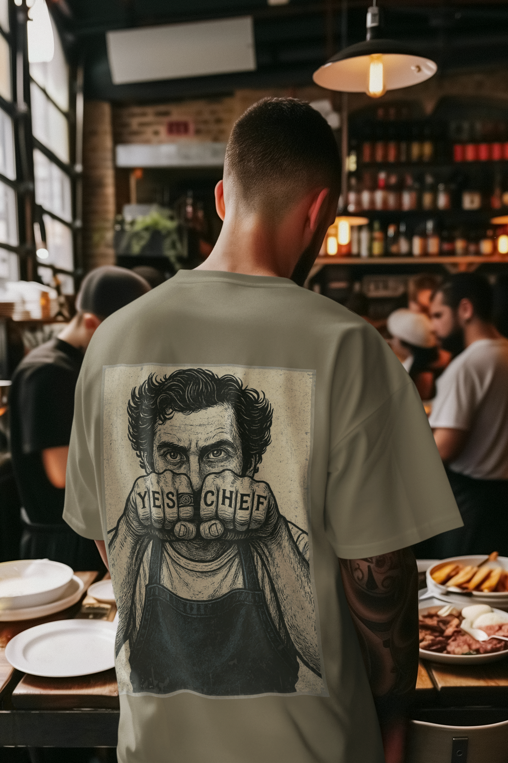 YES CHEF Oversized T-Shirt – Inspired by The Bear & Carmy | 240gsm Cotton