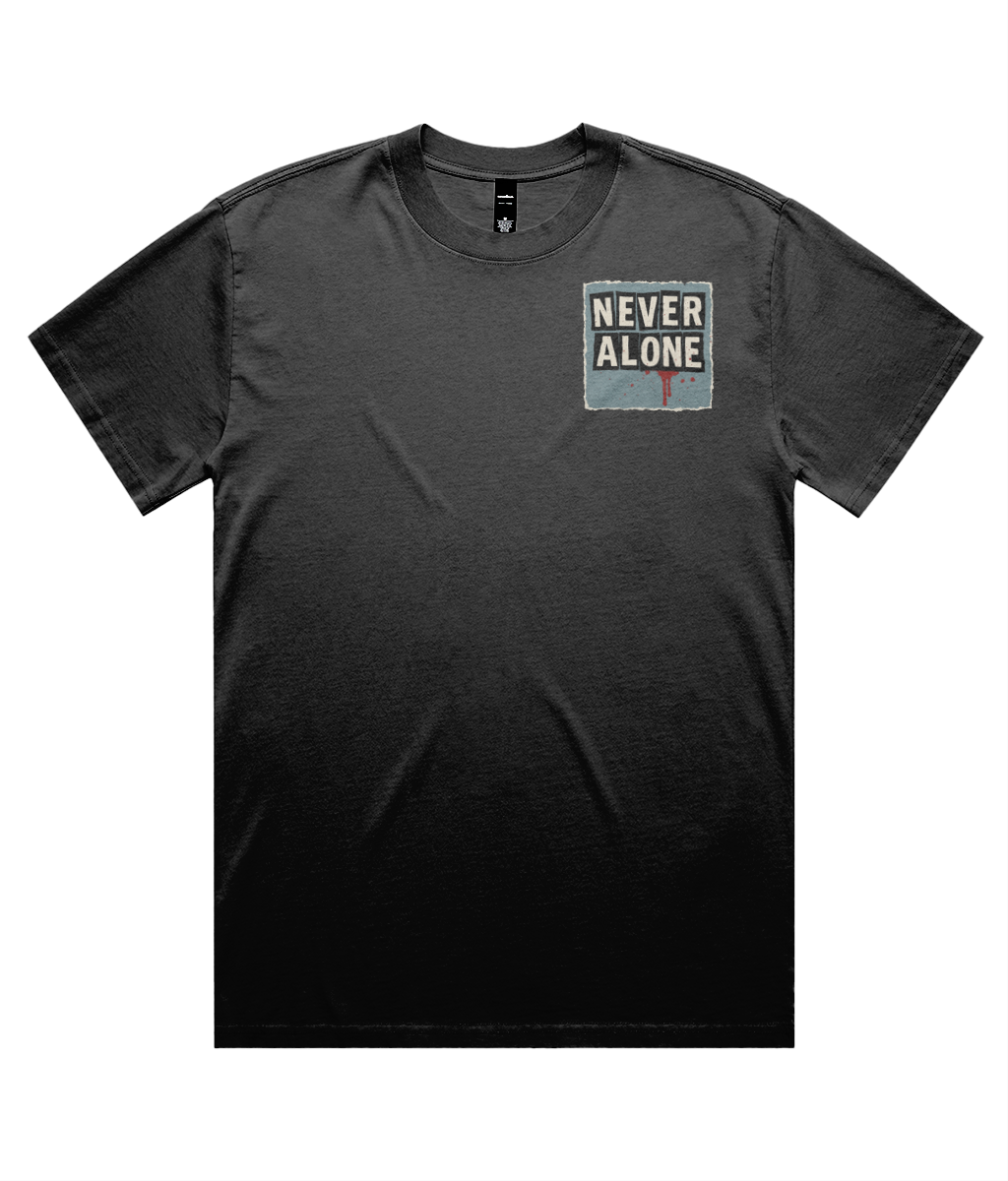 Home Alone Horror Parody T-Shirt | Vintage Faded Black Oversized Graphic Tee