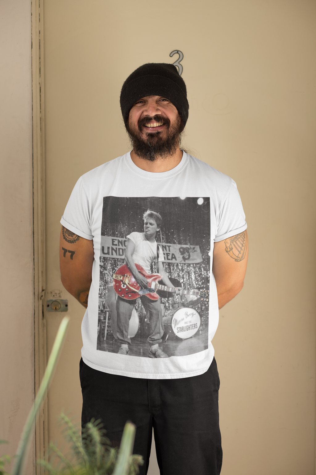 Marty McFly “Johnny B. Goode” Guitar T-Shirt – 100% Cotton Retro Film Tee