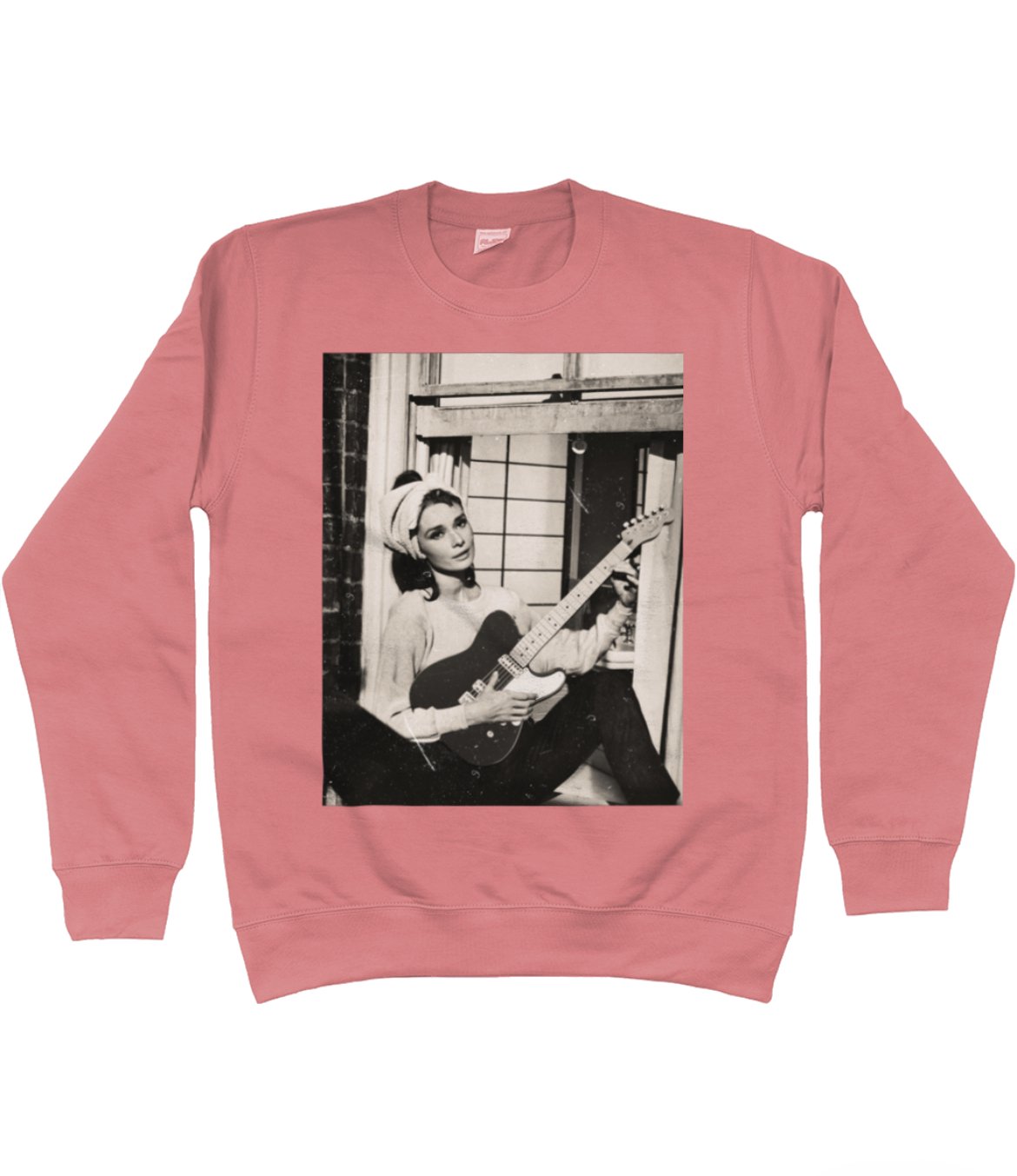 Audrey Hepburn Guitar Sweatshirt – Vintage Iconic Style