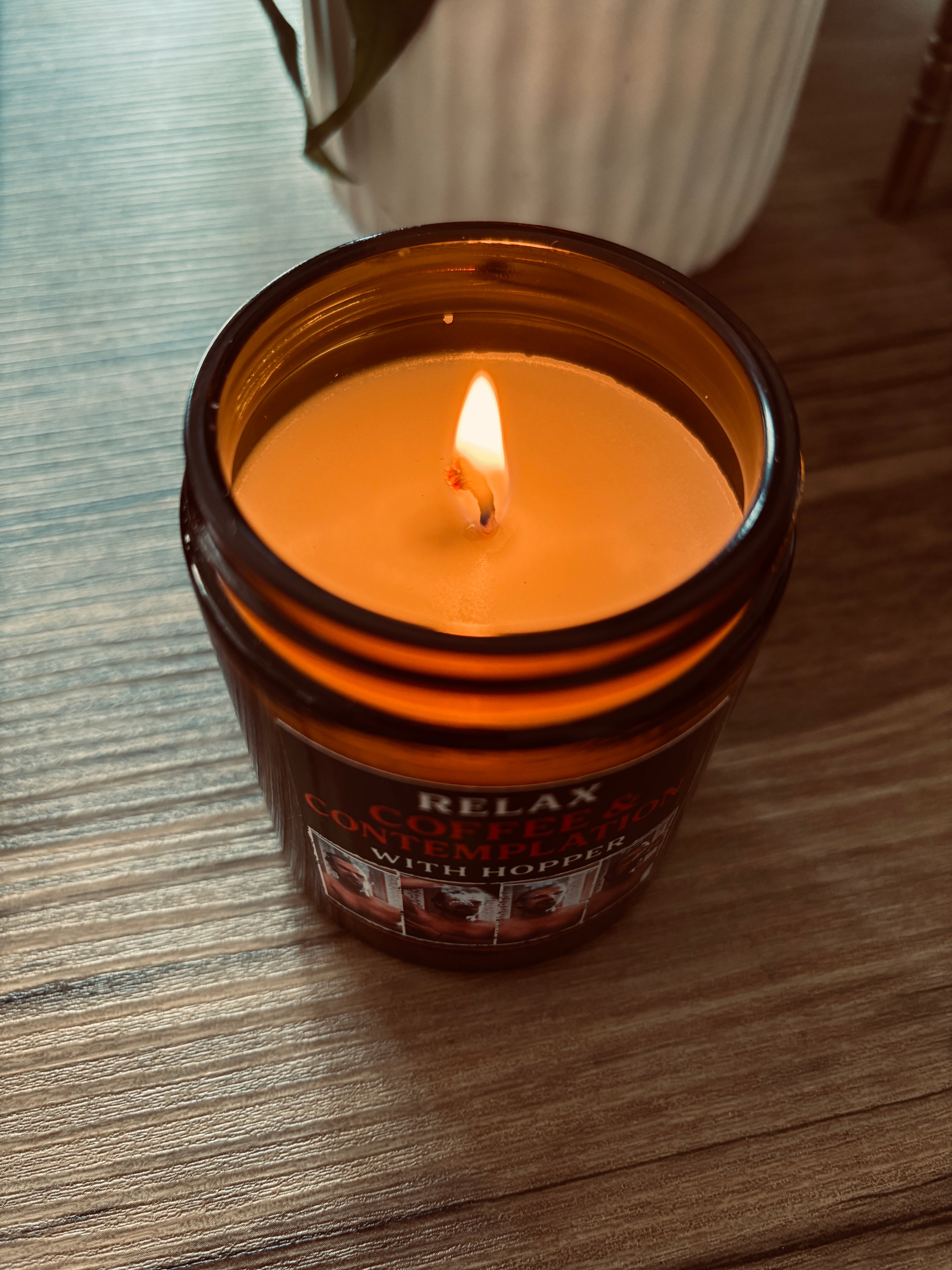 Relax With Hopper – Soy Wax Scented Candle | Coffee & Contemplation Vibes