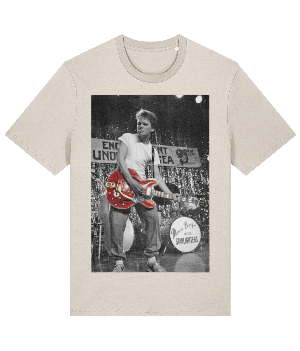 Marty McFly “Johnny B. Goode” Guitar T-Shirt – 100% Cotton Retro Film Tee