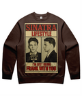 Sinatra Lifestyle Unisex Sweatshirt – Vintage Graphic Crewneck, Relaxed Fit