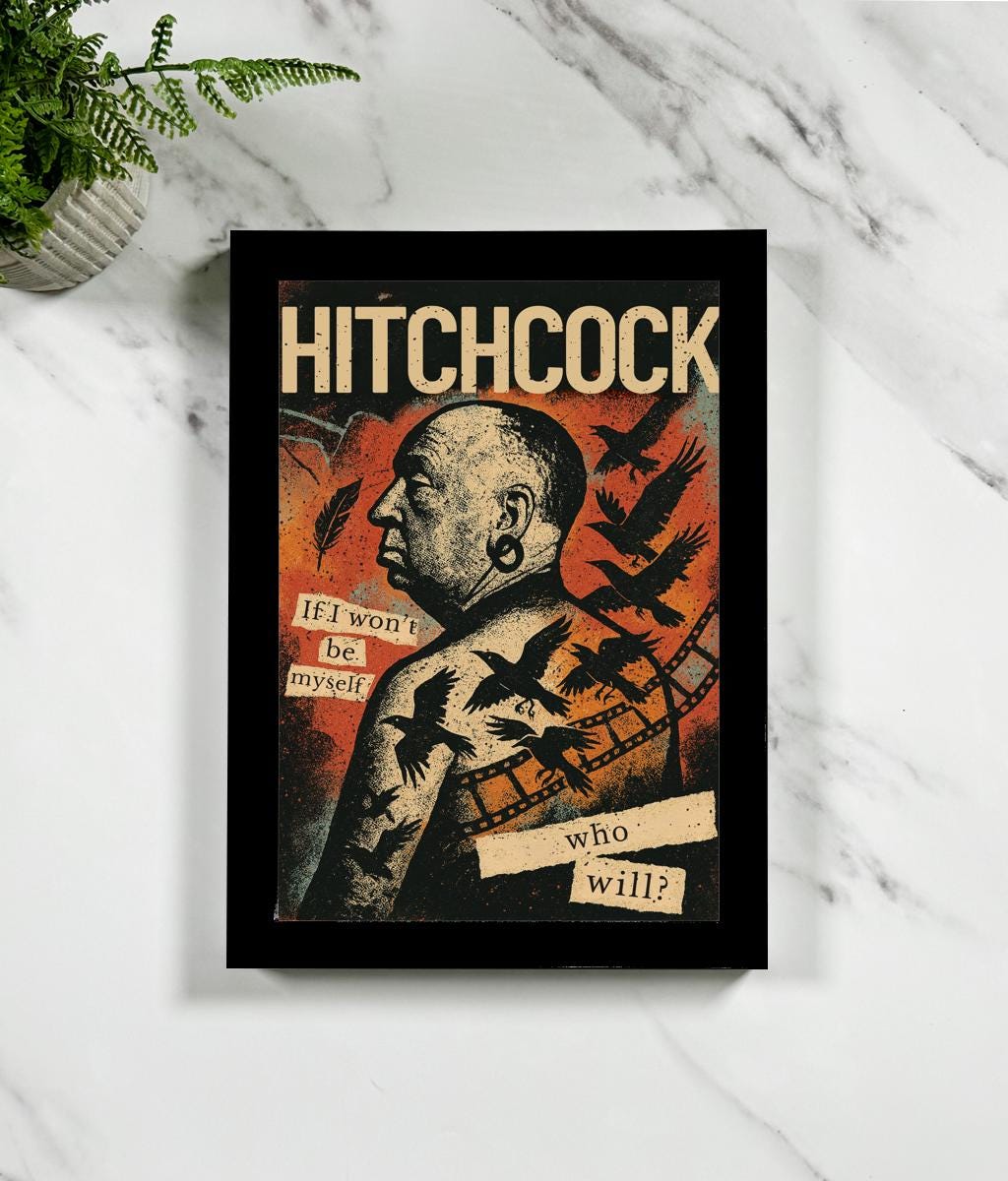 Alfred Hitchcock Framed Art Print