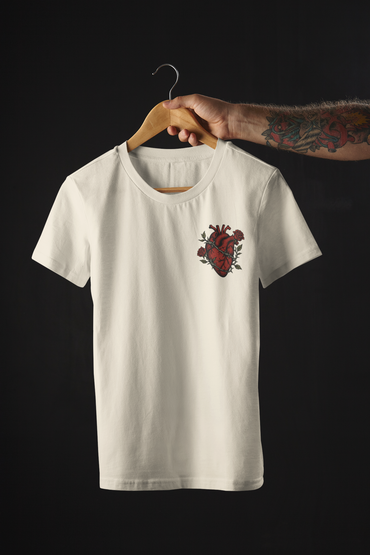 Hold Me Upright – Unisex Organic Cotton T-Shirt (Natural Beige)