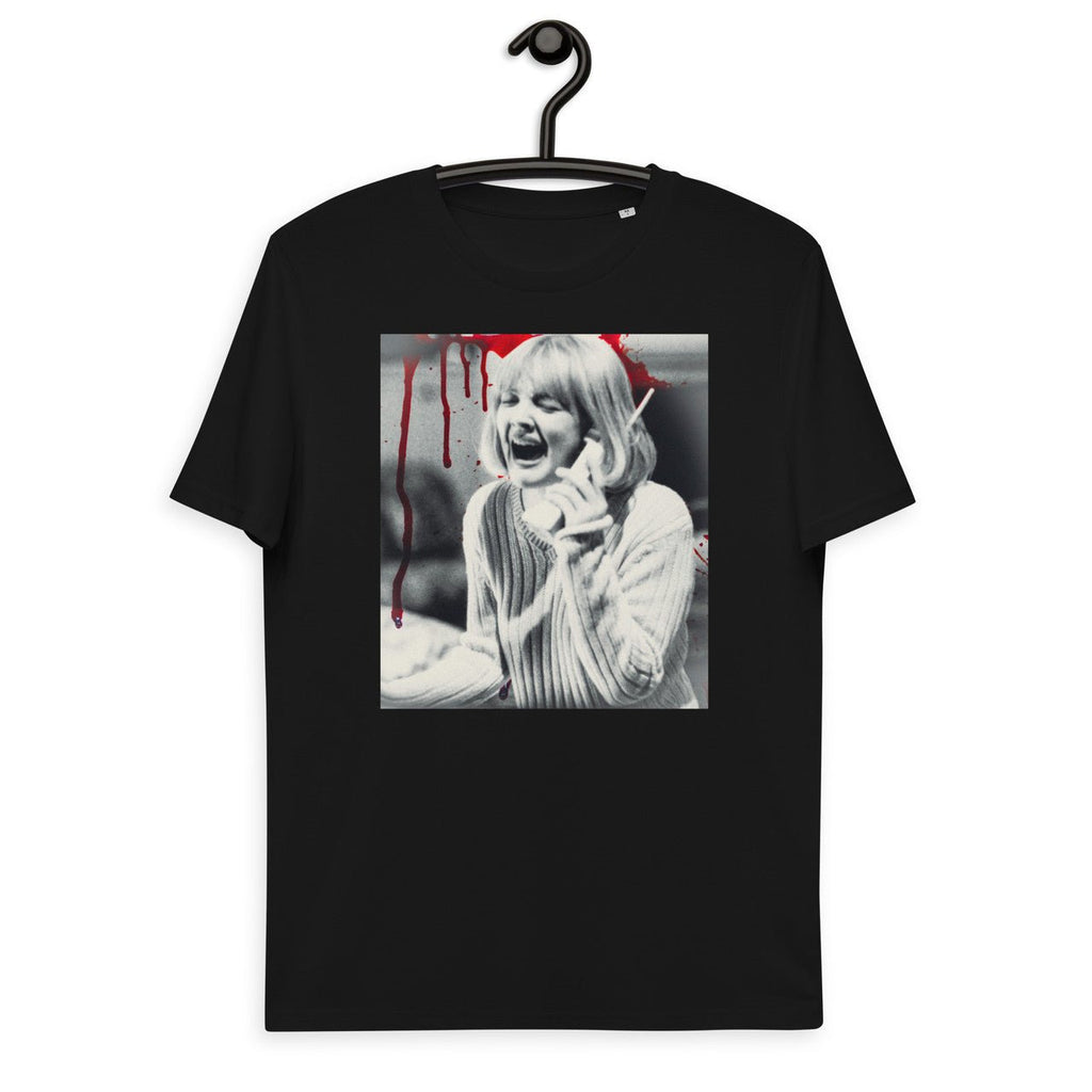 Barrymore Scream Unisex organic cotton t-shirt - Drew 90s slasher movie