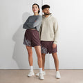 Skull Wave Unisex Recycled Athletic Shorts | Dark Aesthetic Streetwear