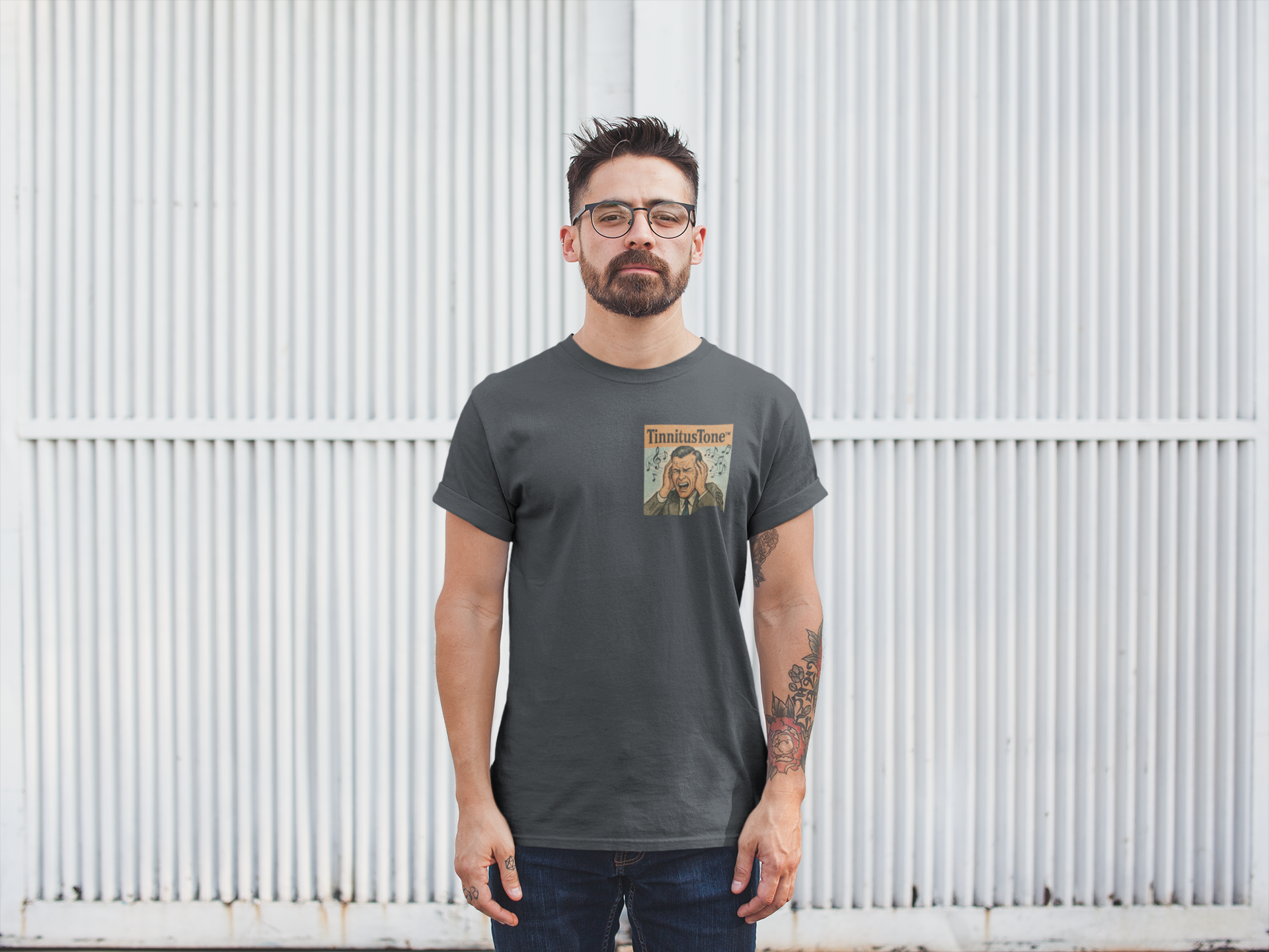 Tinnitus Tone Unisex organic cotton t-shirt - The Sound that Stays With You