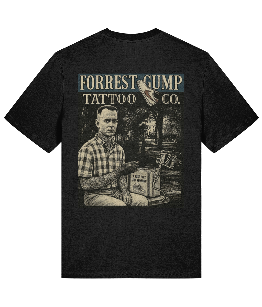 Forrest Gump Tattoo Co. T-Shirt – 2025 Reworked Edition | 100% Cotton
