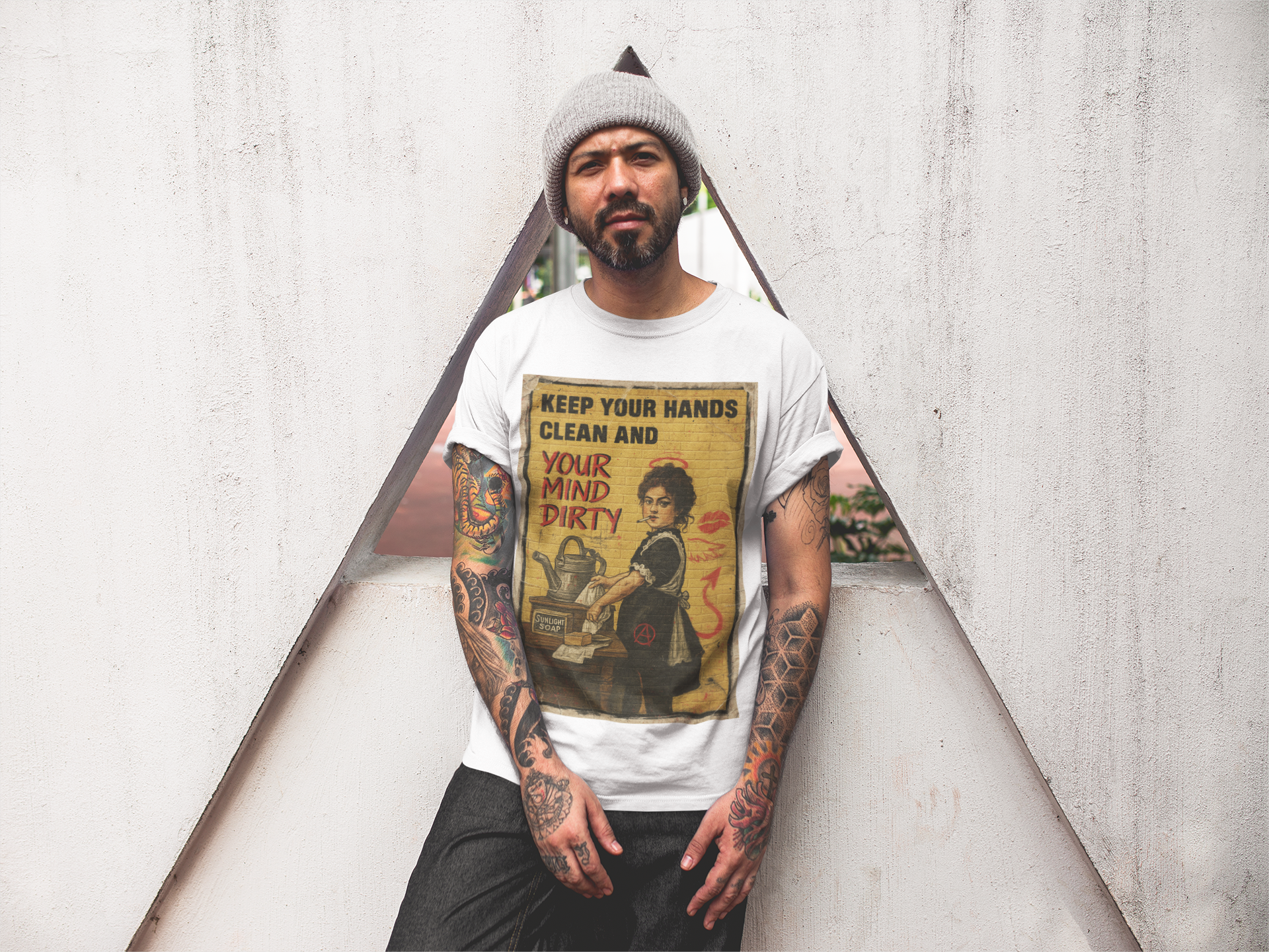 Keep Your Hands Clean & Your Mind Dirty – 100% Cotton Graphic Tee