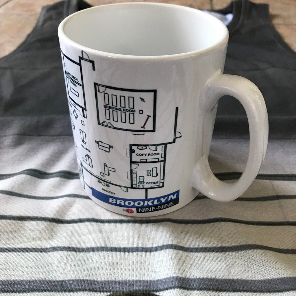 Brooklyn Nine Nine Glossy Mug - Precinct Floorplan New York