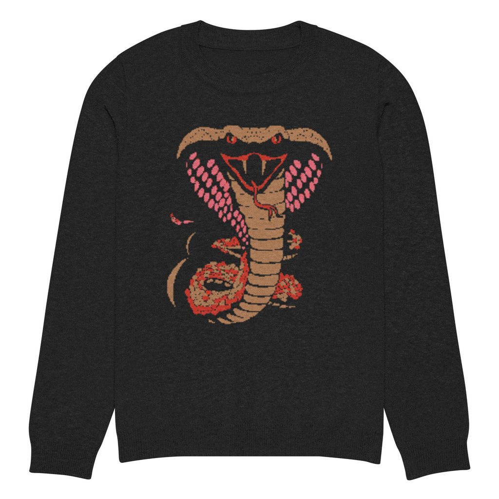 Snake Knitted Crew Neck Sweater – Bold Statement Streetwear