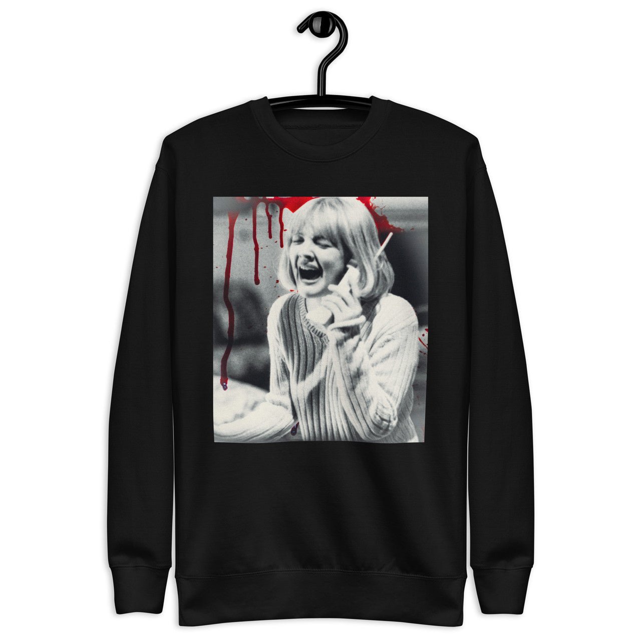 Barrymore Scream Unisex Premium Sweatshirt - Drew 90s slasher movie