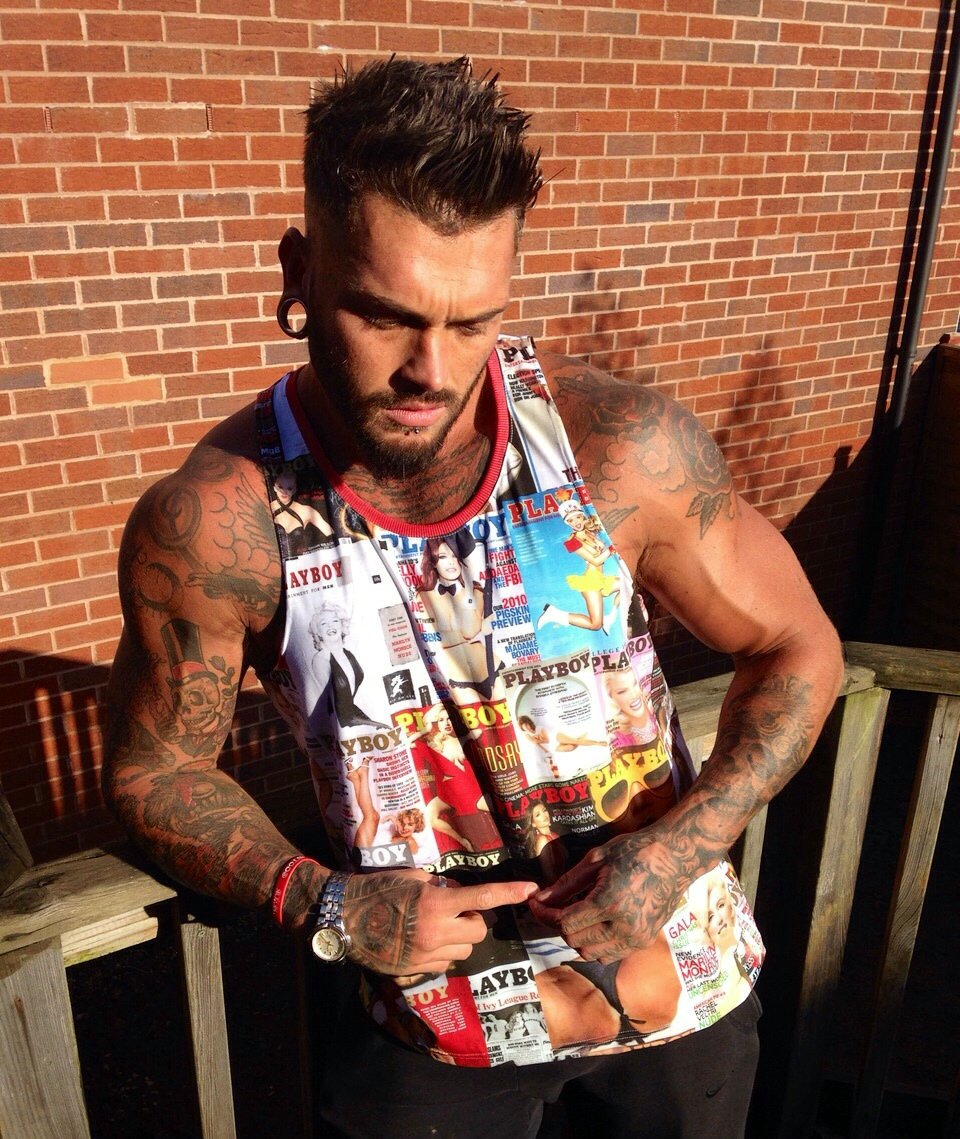 Playboy-Inspired Collage Vest Top | Bold Retro Print | Lightweight & Stretchy