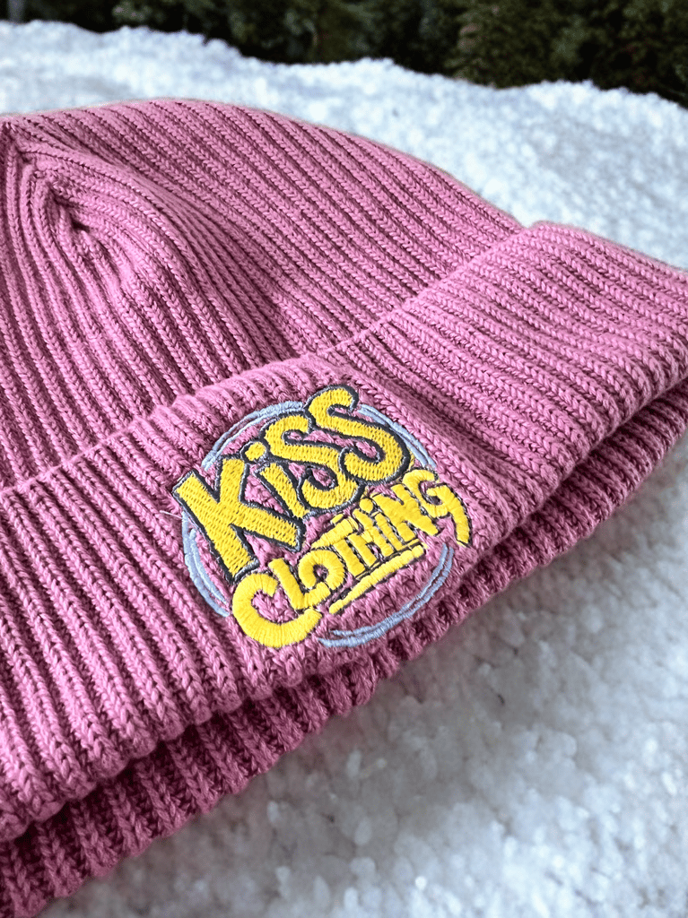 KiSS Clothing Organic Cotton Embroidered Beanie