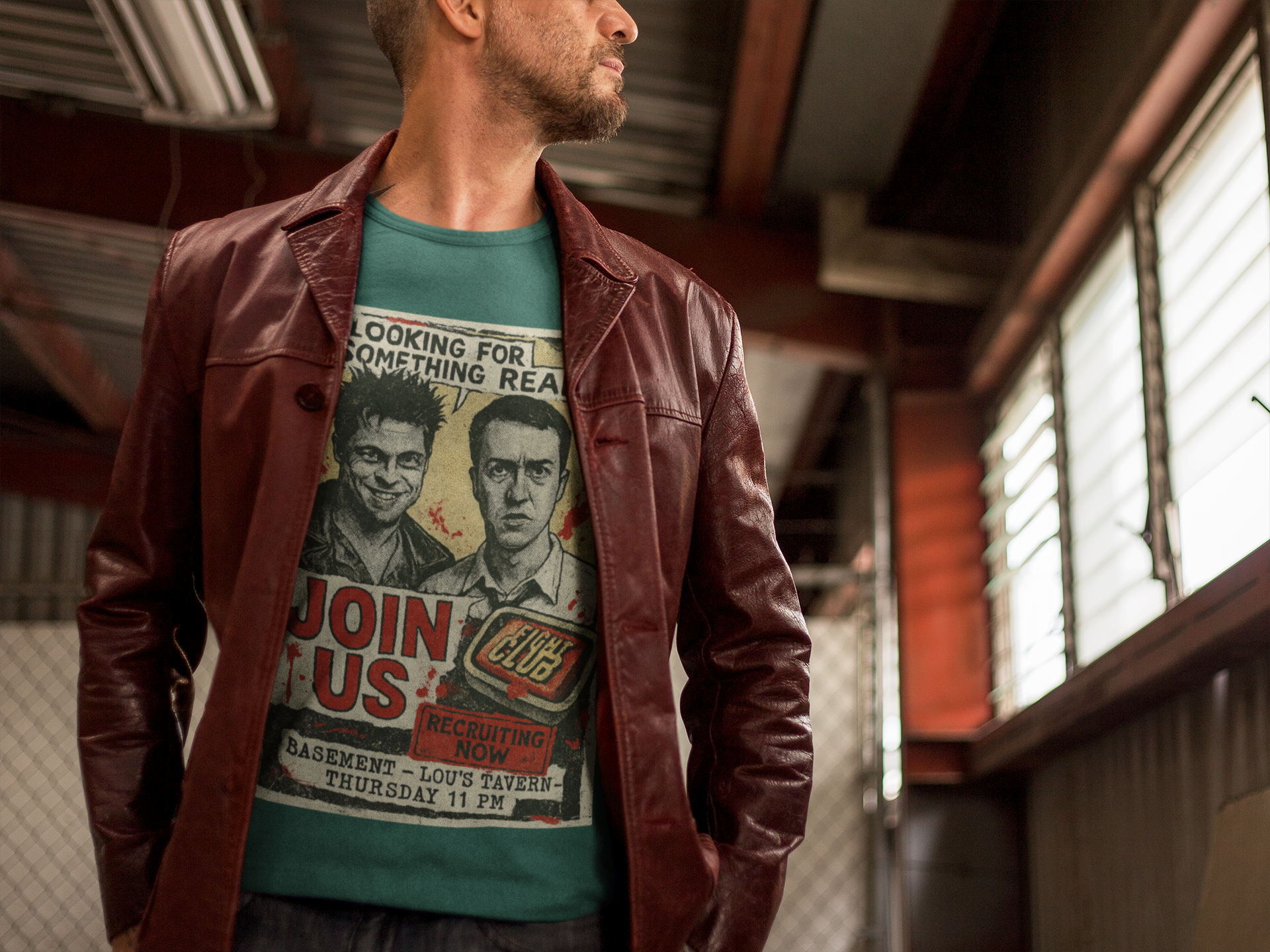 Fight Club Recruitment Poster T-Shirt – 100% Cotton