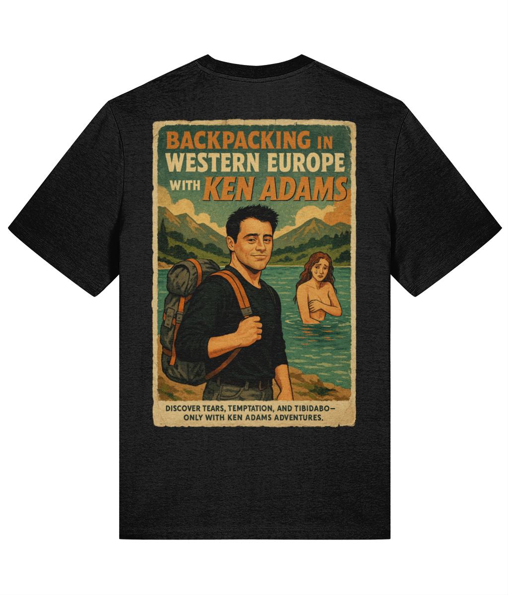 Backpacking In Western Europe Organic Cotton T-Shirt - Alternative Graphic Joey