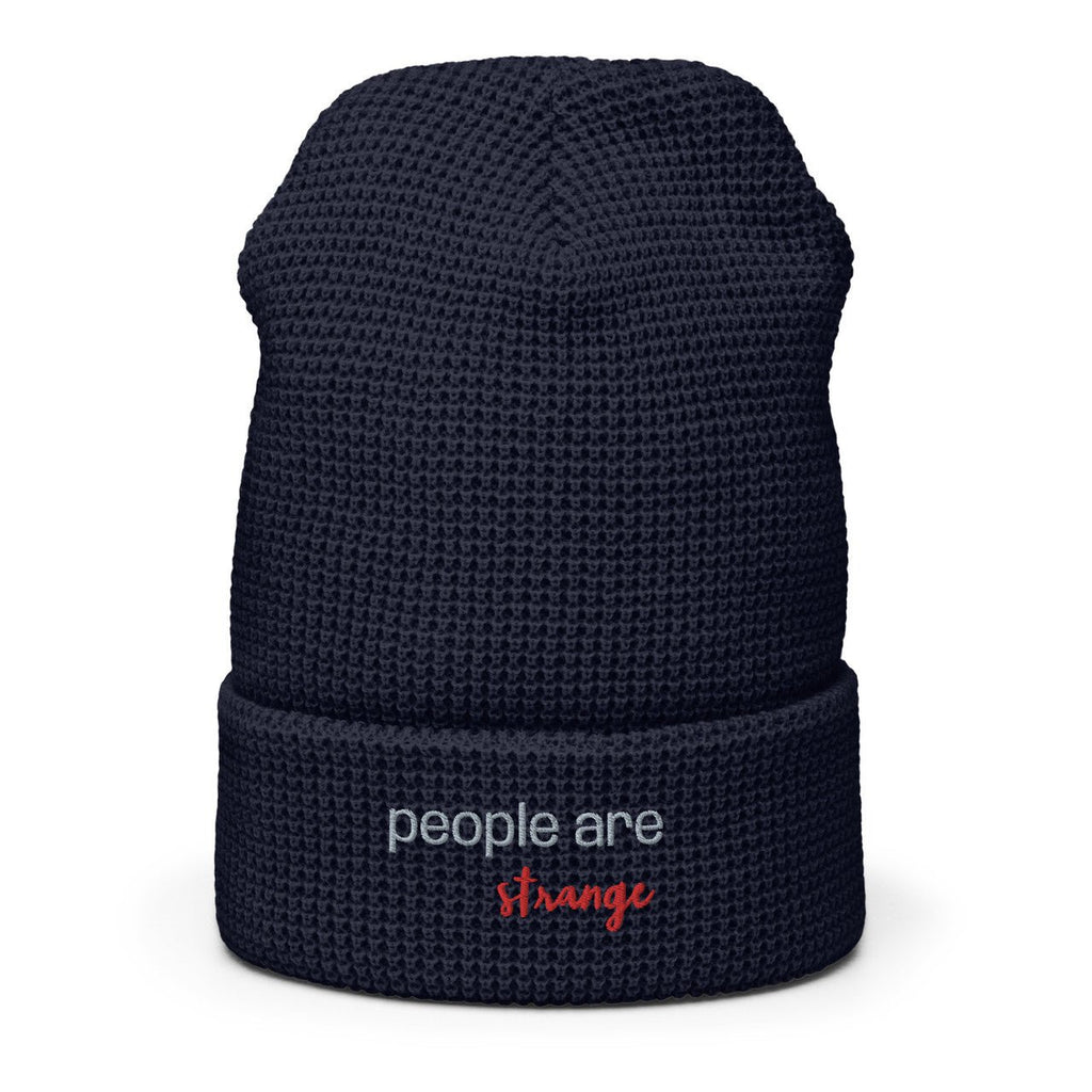 People Are Strange Waffle beanie - Embroidered