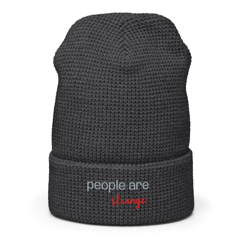 People Are Strange Waffle beanie - Embroidered