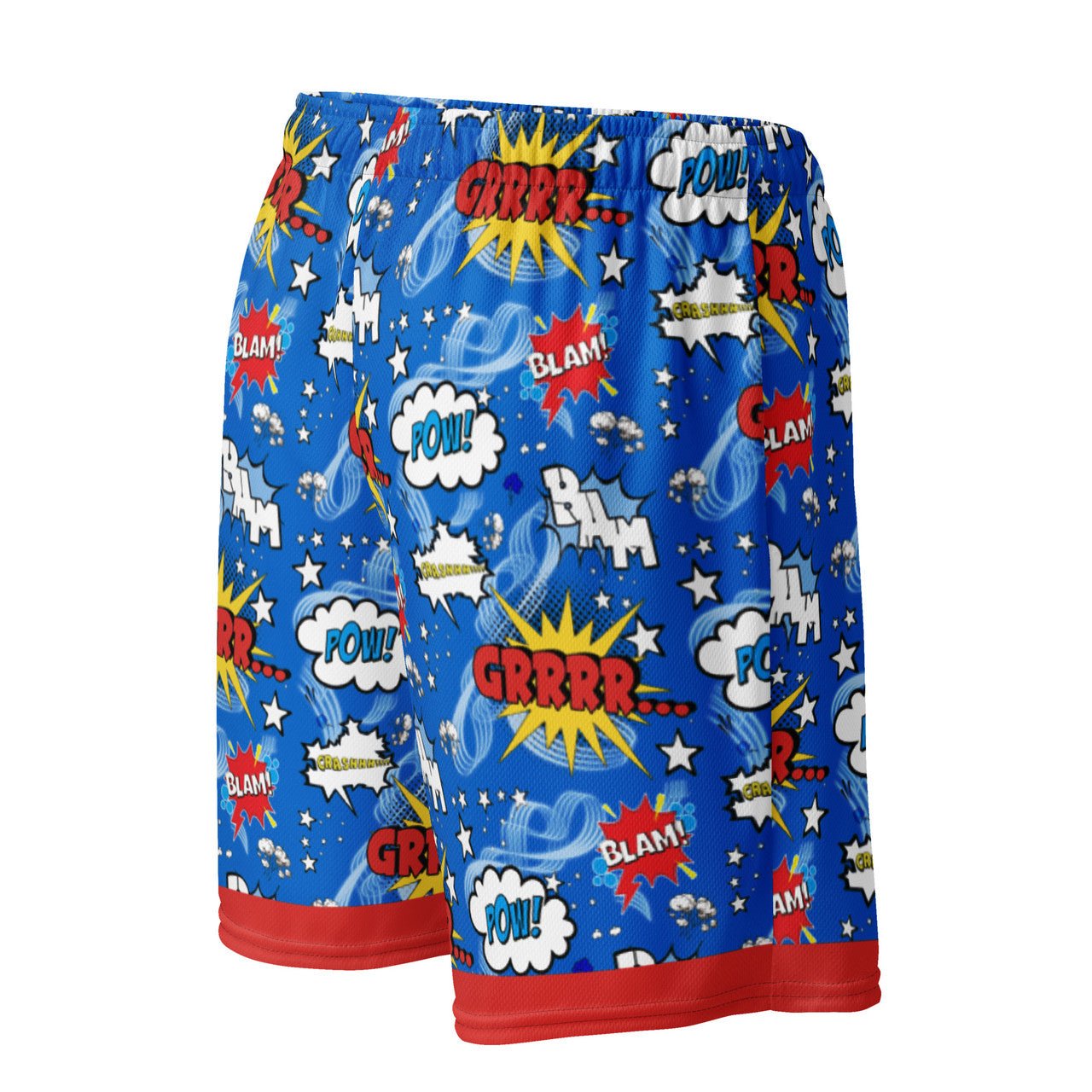 Comic Pop Mesh Shorts – Recycled Polyester, Lightweight & Breathable