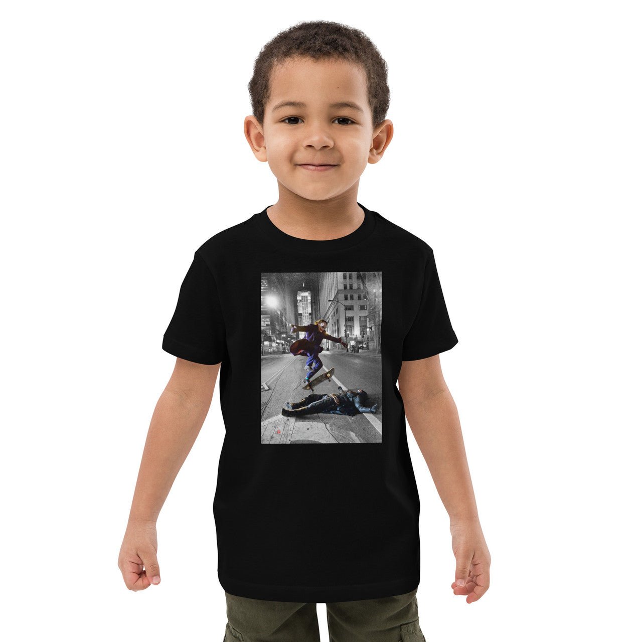 Joker Skateboarding KiSS Organic cotton kids t-shirt - Batman Inspired