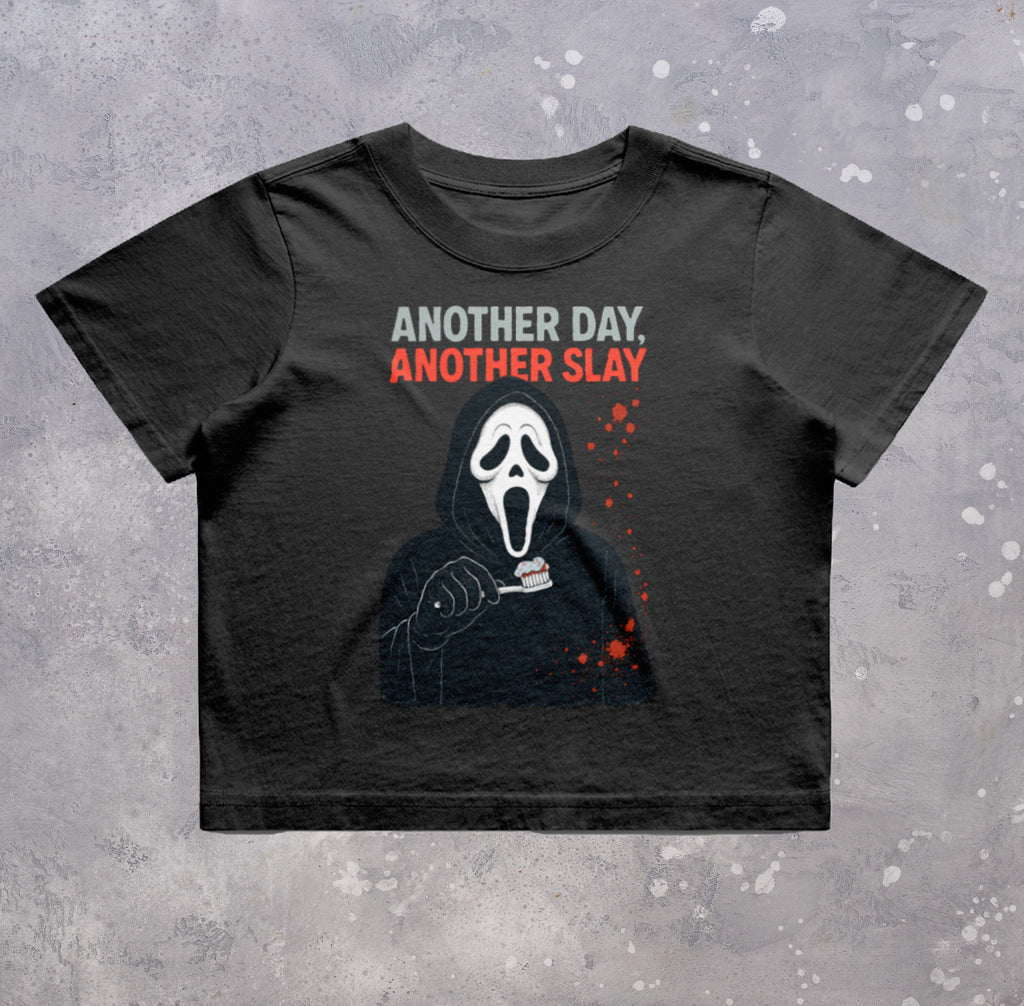 Another Day Another Slay Crop T-Shirt | Women’s Heavy Faded Tee