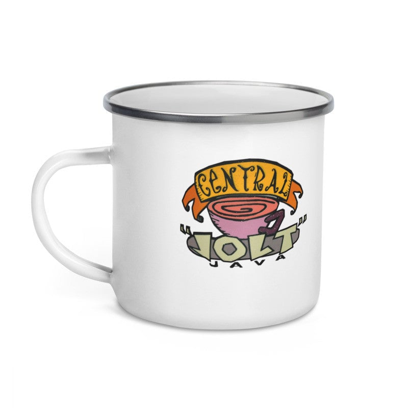 Central Jolt Coffee Enamel Mug – Friends Central Perk Inspired Collectible