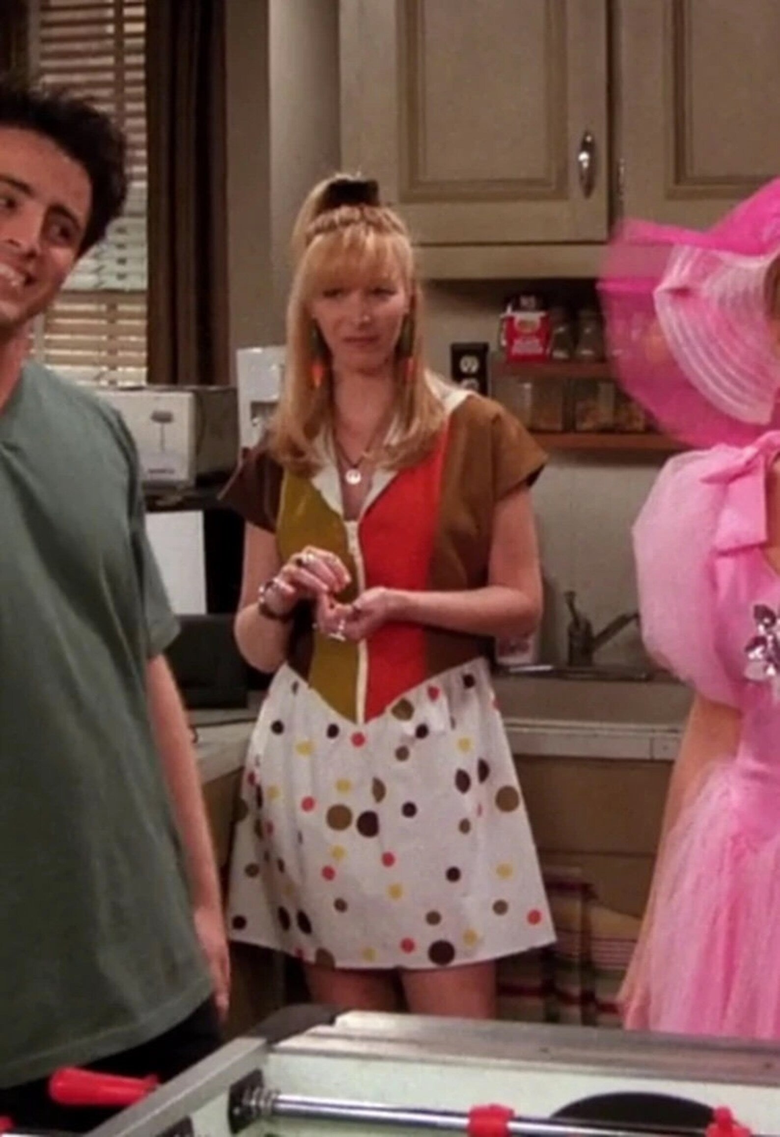 Phoebe Buffay Inspired Dress | Retro Stripe & Spot 90s Friends TV Show Costume